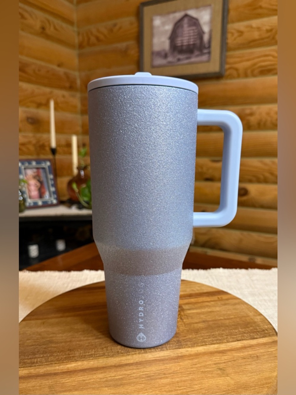 ICE Blue Glitter 40oz HydroJug Traveler LEAKPROOF Tumbler